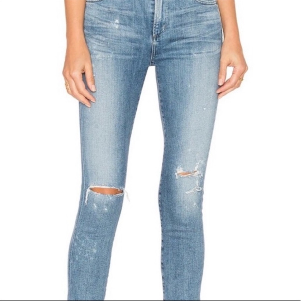 Citizens of Humanity Rocket Distressed Hi-rise Jeans